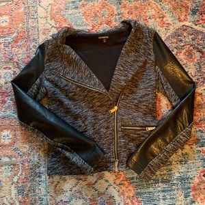 Express black hooded jacket